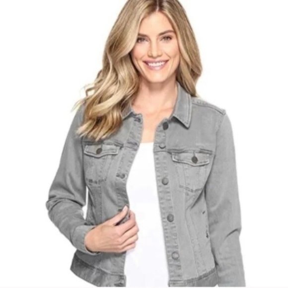 Liverpool Jeans Company Jackets & Blazers - Liverpool Los Angeles Stonewashed Gray Jean Jacket
